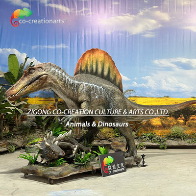 Animatrónicos Dinosaurios Simulación Escenas de caza de Spinosaurus Para la decoración del parque temático