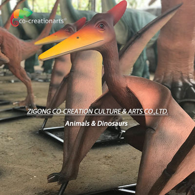 Estatua de Pterosaurio de Fibra de Vidrio Vibrante: Decoración con Temática Jurásica con Alas Dinámicas