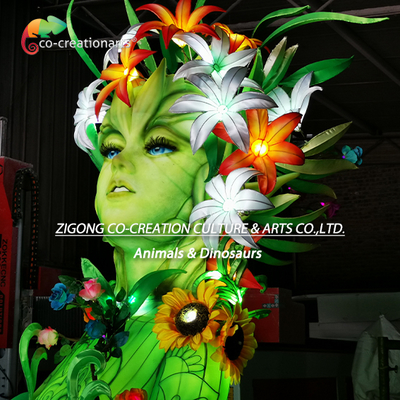 comprar Escultura de hadas de flores iluminadas encantadas con piernas de energía cristalina. Fabricación en línea