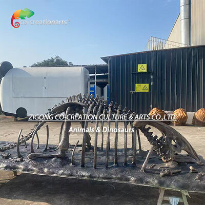 Esqueleto de dinosaurio de fibra de vidrio Fósil de restos del esqueleto de Parasaurolophus Replicas