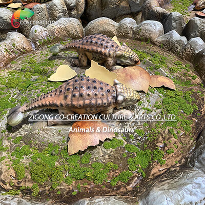 Comprar Nido de dinosaurios animado realista con bebés dinosaurios impresos en 3D y pantalla de cúpula acrílica Fabricación en línea