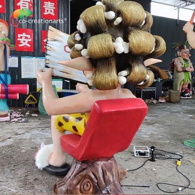 Un buen precio. Estatua por encargo impermeable del personaje de dibujos animados del Animatronics para la demostración del parque en línea
