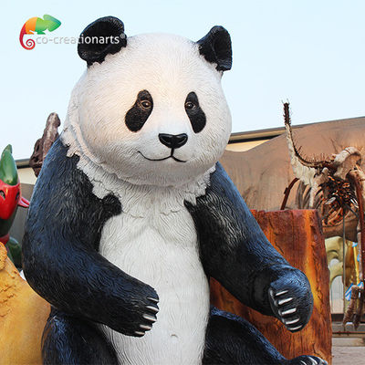 Un buen precio. Fibra de vidrio a prueba de agua Panda Illuminated For Shopping Mall Animatronic en línea
