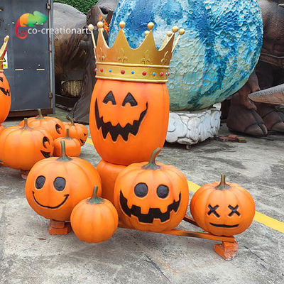 Un buen precio. Fibra de vidrio de alto rendimiento Animatrónico Invernadero Decoración de calabaza Festival de Halloween en línea