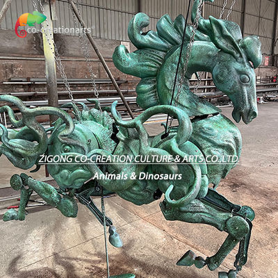 Un buen precio. Caballo mecánico personalizado para decoración de museos Centro comercial en línea
