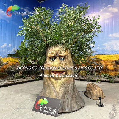 Un buen precio. Árbol animatrónico que habla para la decoración de parques de diversiones en línea