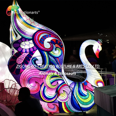 Un buen precio. Cisne Decorativo Festival Chino Linternas Iluminación Con Fuente de Luz Led Festival de luces en línea